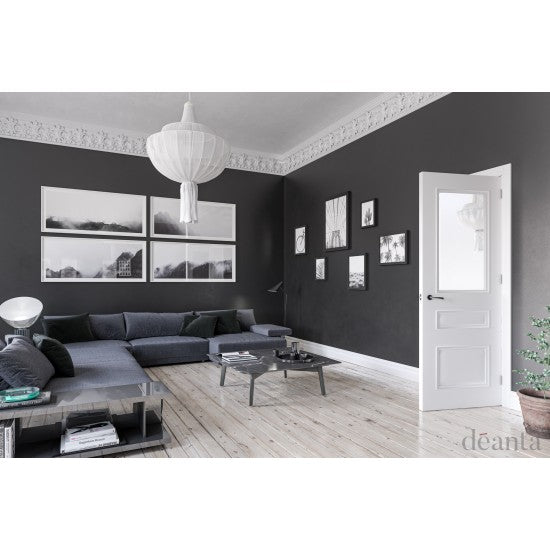 Deanta Windsor Bevelled Glazed White Primed