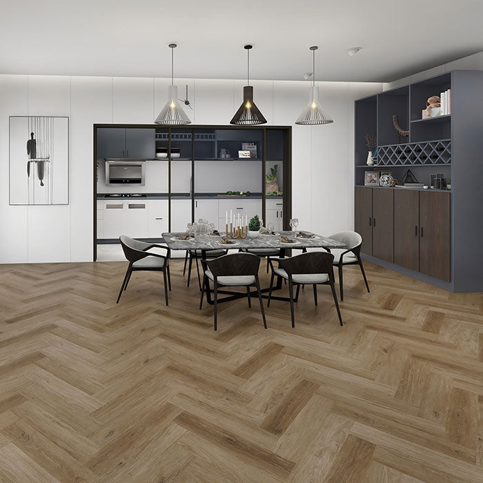 Xylo Westminster SPC Vinyl Herringbone Royal Canberra - 6 x 110 x 620mm