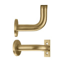 Zoo Handrail Bracket - Favo Satin Brass-Favo Satin Brass