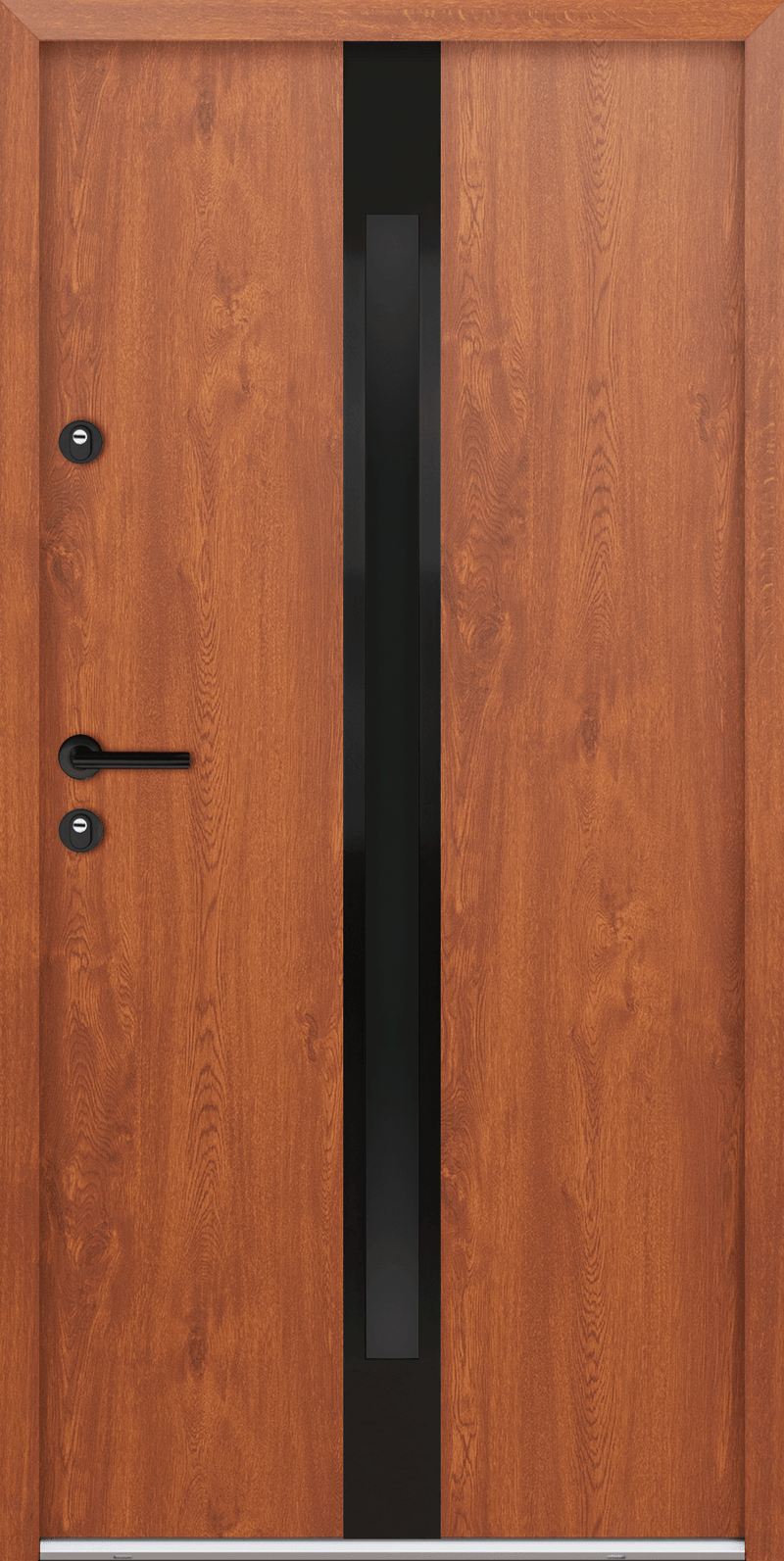 Turenwerke ATU 68 Design 525 Steel Door - Golden Oak - Blackline