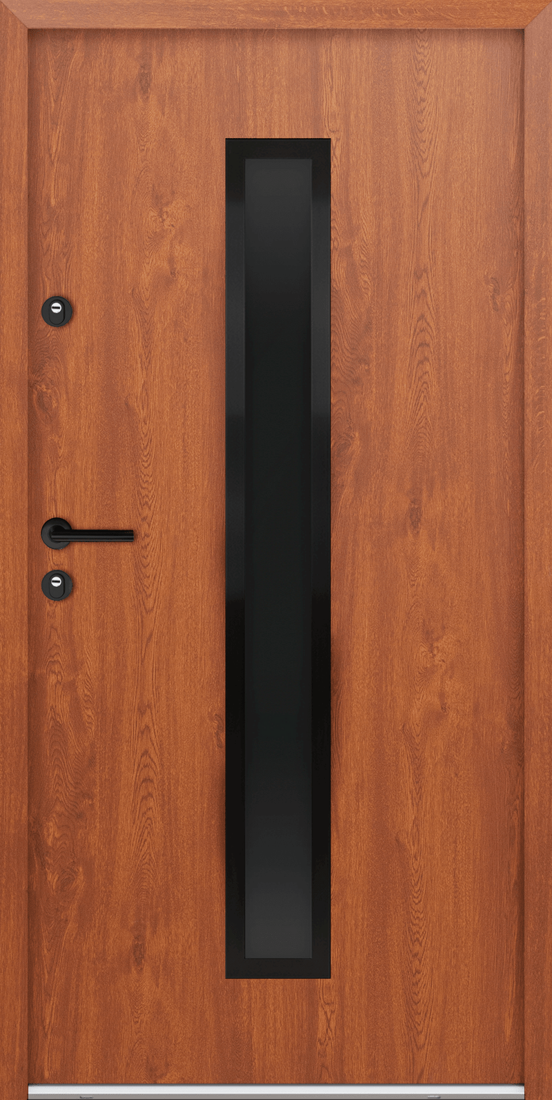 Turenwerke ATU 68 Design 600 Steel Door - Golden Oak - Blackline
