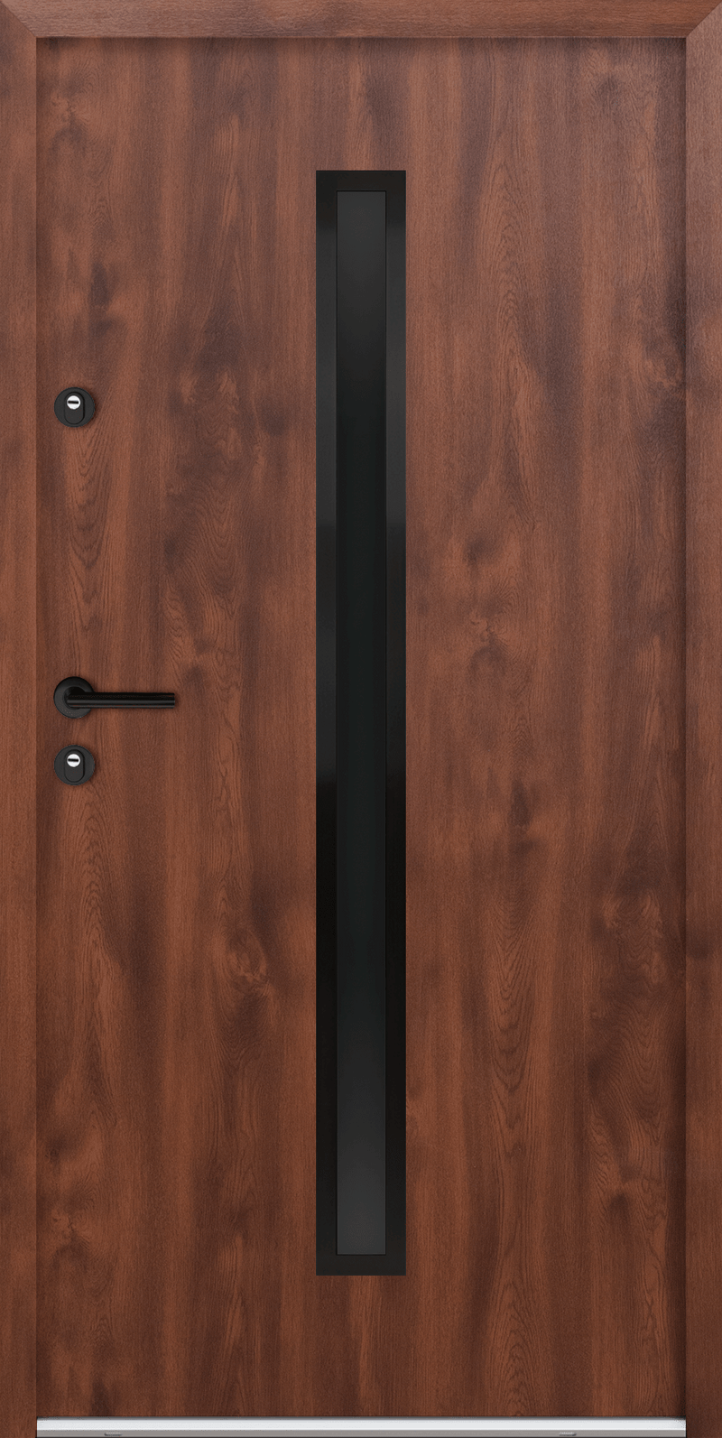 Turenwerke ATU 68 Design 521 Steel Door - Walnut - Blackline