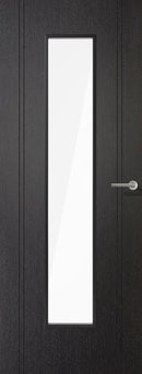 LPD Black Laminate Monaco Glazed Internal door