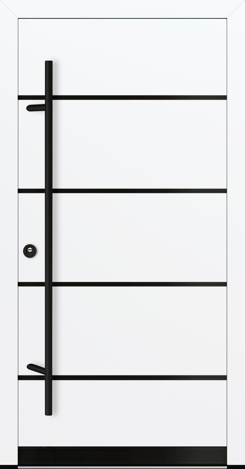 Turenwerke DS92 Design 02 Aluminium Door - White - Blackline
