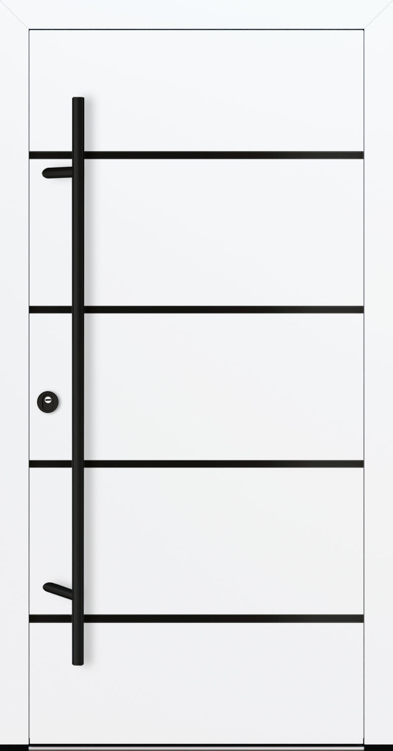Turenwerke DS92 Design 12 Aluminium Door - White - Blackline