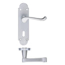 Zoo Oxford Lever Lock (57mm c/c) Furniture 170 x 42mm-Satin Chrome