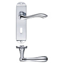 Zoo Arundel Lever Lock (57mm c/c) Furniture - Short Plate 175 x 42mm-Polished Chrome