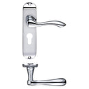 Zoo Arundel Lever Euro Lock (47.5mm) Furniture - Short Plate 175 x 42mm-Polished Chrome