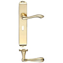 Zoo Arundel Lever Lock (57mm c/c) Furniture - Long Plate 245 x 42mm-Polished Brass