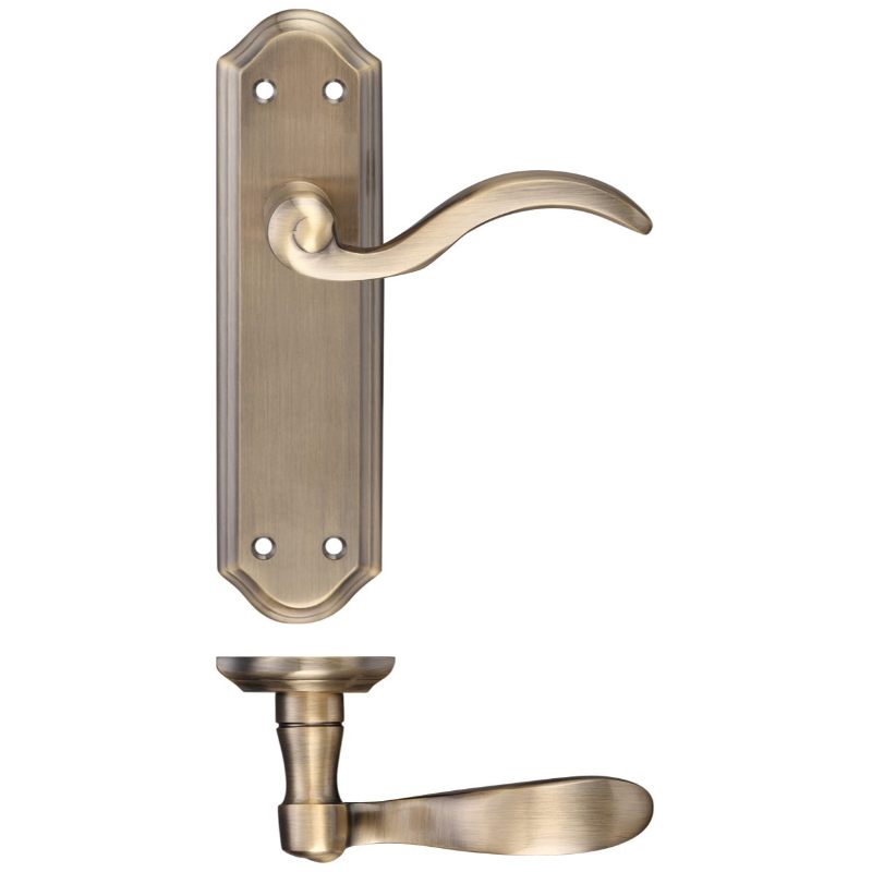 Zoo Winchester Lever Latch Furniture 180 x 48mm-Polished Brass