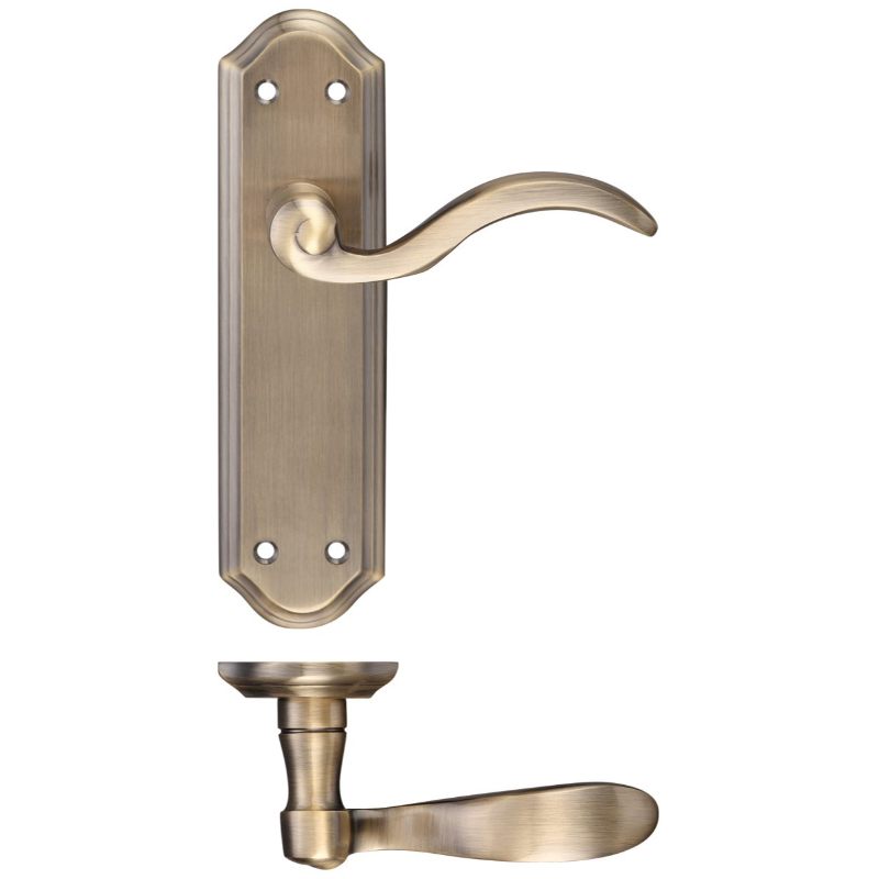 Zoo Winchester Lever Latch Furniture 180 x 48mm-Polished Brass