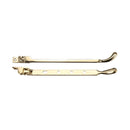 Zoo Bulb End Casement Stay 10"-Polished Brass