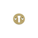 Zoo Std. Key Profile Victorian Escutcheon 32mm dia.-Polished Brass