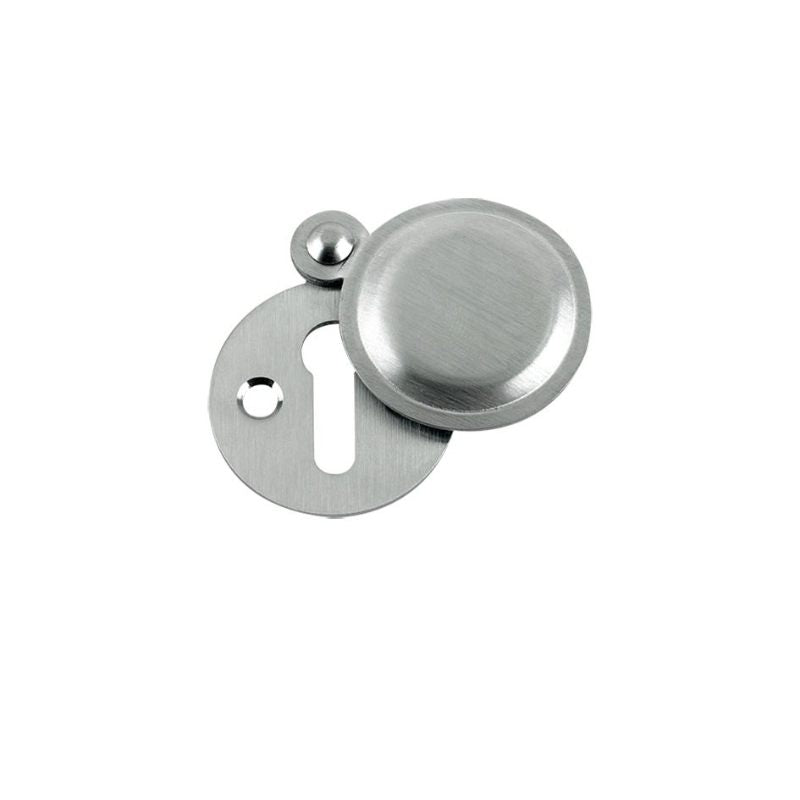 Zoo Std. Key Profile Victorian Covered Escutcheon 32mm dia.-Satin Chrome