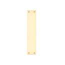 Zoo Finger Plate for FB112A - 300 x 60mm-Polished Brass