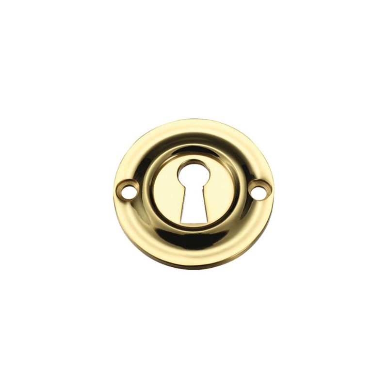 Zoo Std. Key Profile Escutcheon-Polished Brass