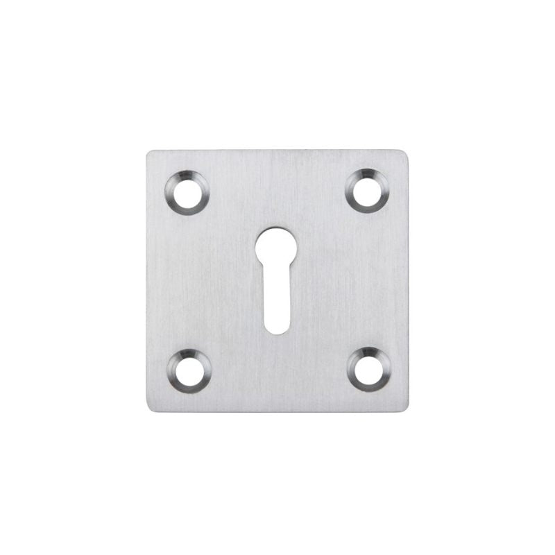 Zoo Square Standard Profile Escutcheon 50mm-Satin Chrome