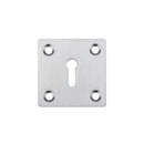 Zoo Square Standard Profile Escutcheon 50mm-Satin Chrome