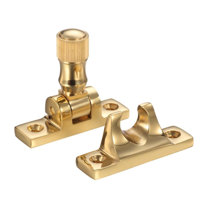Zoo Brighton Pattern Sash Fastener-Polished Brass