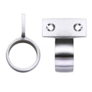 Zoo Window Sash Ring Vertical Fix - 28mm dia-Satin Chrome