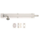 Zoo Architectural Barrel Bolt 200mm x 30mm-Polished Nickel