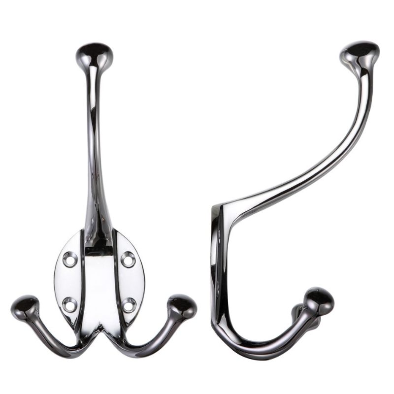 Zoo Double Hat and Coat Hook-Polished Chrome