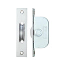 Zoo Brass Ball Bearing Pulleys - 1 3/4" Square Forend-Satin Chrome