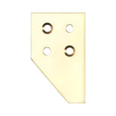 Zoo Sash Strike Plate for Sash Stop-Polished Brass