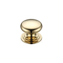 Zoo Victorian Cupboard Knob 25mm dia.-Polished Brass