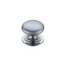 Zoo Victorian Cupboard Knob 25mm dia.-Satin Chrome