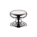 Zoo Victorian Cupboard Knob 45mm dia. - Lacquered-Polished Nickel