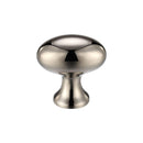 Zoo Oval Cupboard Knob 38mm dia.-PVD Nickel