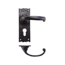Zoo Traditional Lever on Euro Backplate - 6"-Black Antique