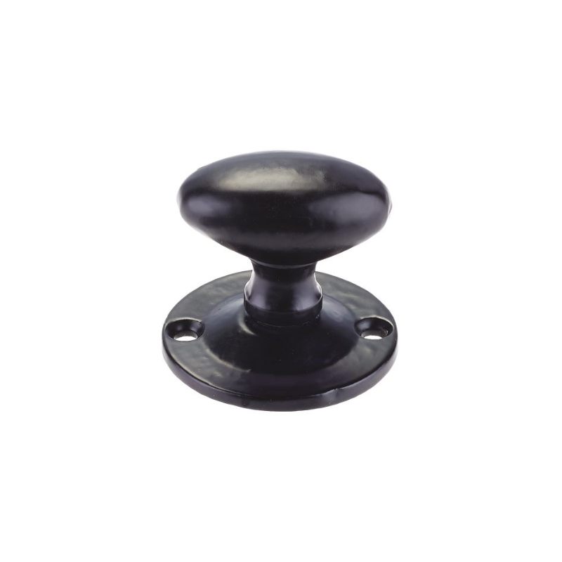 Zoo Oval Rack Bolt Thumb Turn-Black Antique