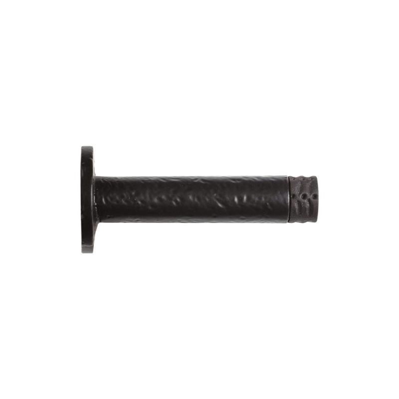 Zoo Door Stop - Cylinder c/w Rose - 90mm-Black Antique