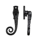 Zoo Monkey Tail Fastener Lockable c/w key - Right Hand-Black Antique