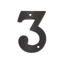 Zoo Numeral - No. 3 - 4"-Black Antique