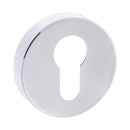 Atlantic Forme Round Euro Escutcheon (Polished Chrome) - Door Supplies Online