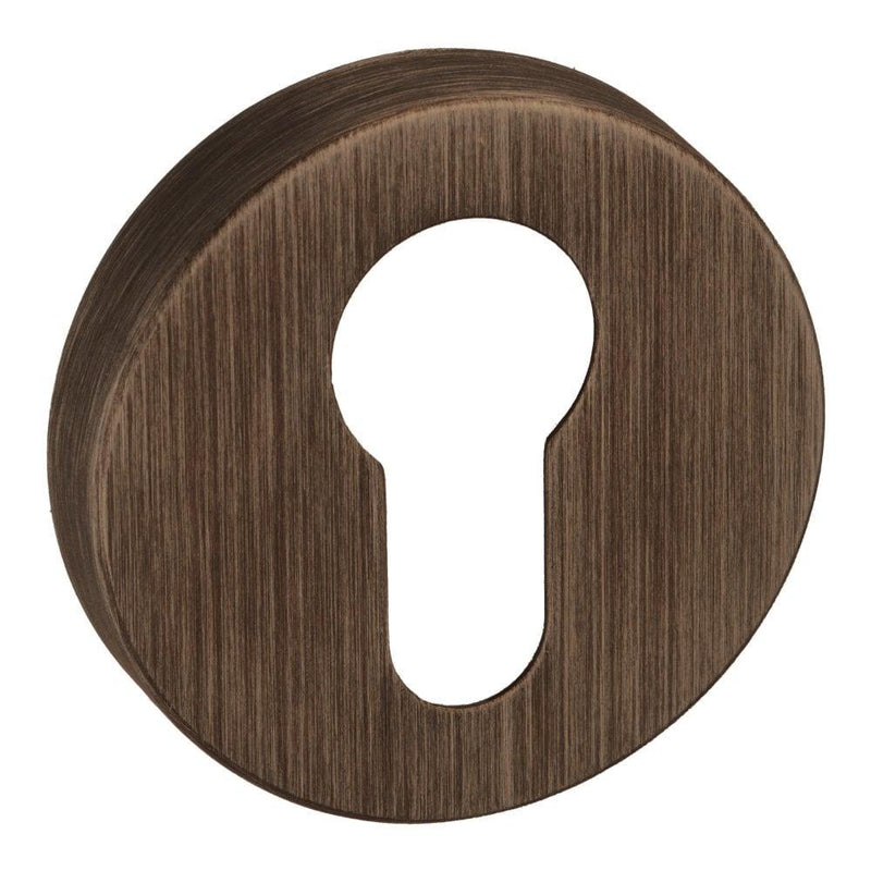 Atlantic Forme Round Euro Escutcheon (Urban Bronze) - Door Supplies Online