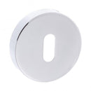 Atlantic Forme Round Key Escutcheon (Polished Chrome) - Door Supplies Online
