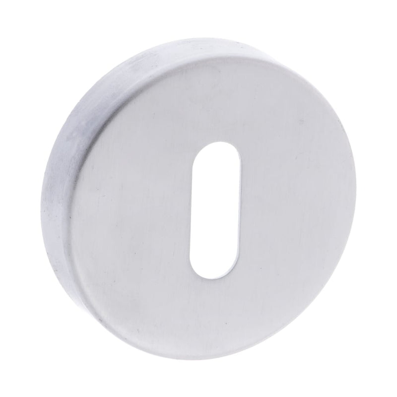 Atlantic Forme Round Key Escutcheon (Satin Chrome)