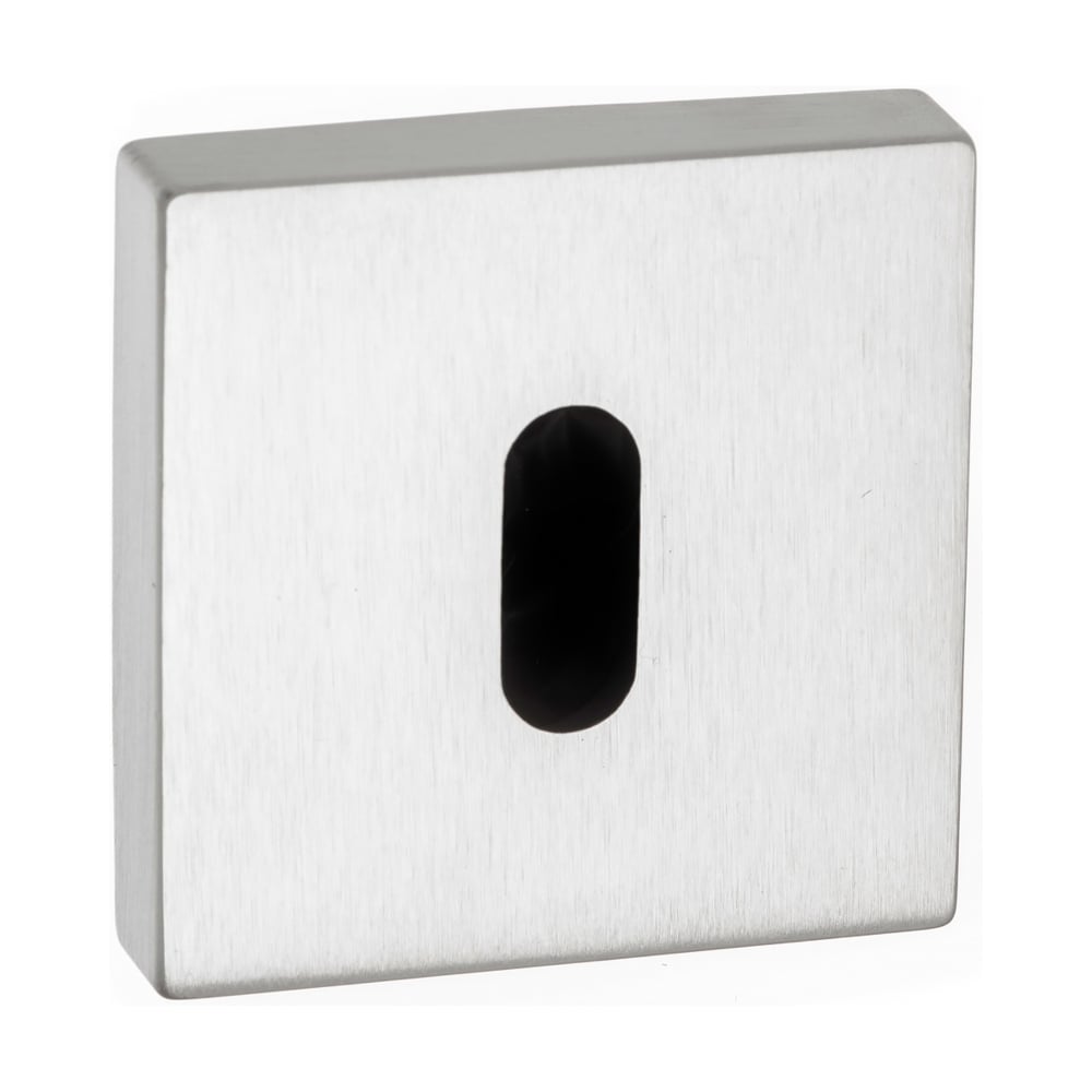 Atlantic Forme Square Key Escutcheon (Satin Chrome)