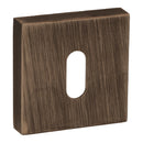 Atlantic Forme Square Key Escutcheon (Urban Bronze)