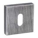Atlantic Forme Square Key Escutcheon (Urban Graphite)