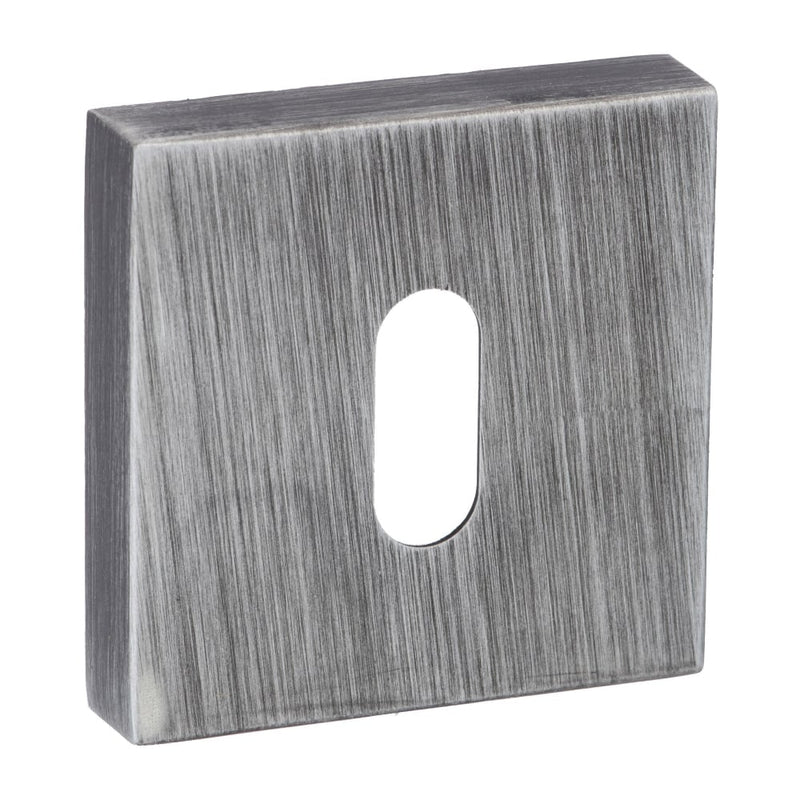 Atlantic Forme Square Key Escutcheon (Urban Graphite)