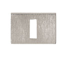 Atlantic Rectangular Key Escutcheon (Pearl Nickel)