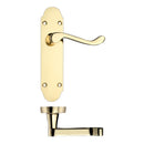 Zoo Project Oxford Lever on Latch Backplate - 168mm x 42mm-Electro Brass