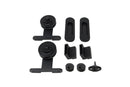Rustic Top Mount 1 Door Fittings Kit - Matt Black