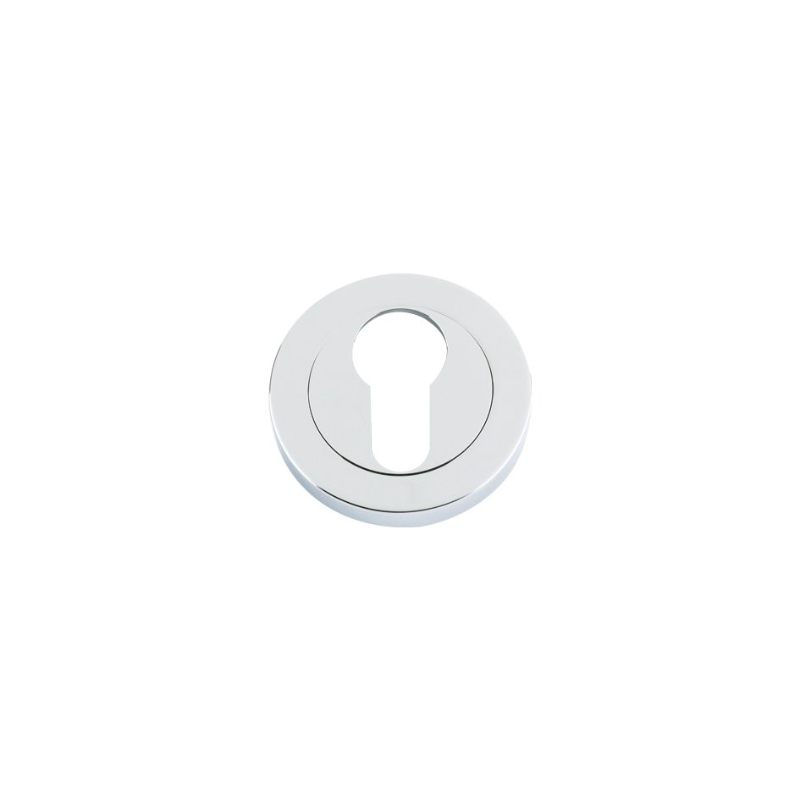 Zoo Euro Profile Escutcheon 50mm dia-Polished Chrome