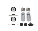 Rustic Top Mount 1 Door Fittings Kit - Stainless Steel